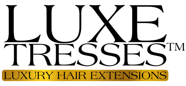 Logo of Luxe Tresses for luxury hair extensions 